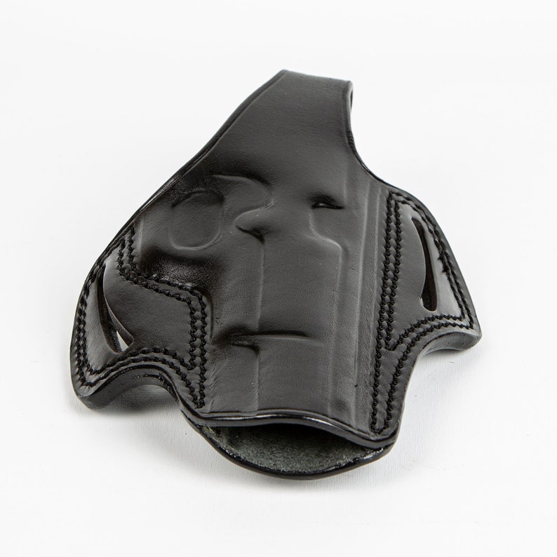 For Ruger P85, P89, P90 OWB Handmade Full Grain Leather Gun Belt Holster image 2