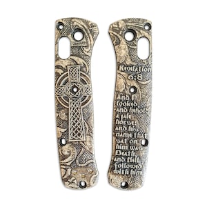 Revelation 6:8 - Benchmade Mini Bugout 533 Knife Scales