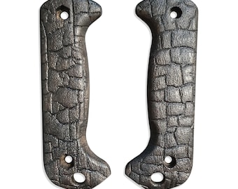 Burned - Ka-Bar Becker Full-Size BK2, BK7, BK9, BK22 and other Knife Scales