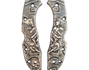 Celtic Heart - Spyderco Delica 4 Escalas De Cuchillo