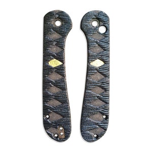 Katana Black Gold Coin - CIVIVI Elementum Button Lock Knife Scales