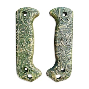 Wild Thickets Green - Ka-Bar Becker Full-Size BK2, BK7, BK9, BK22 and other Knife Scales