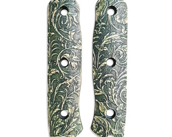 Wild Thickets Green - Fällkniven F1X, F1XB Knife Scales