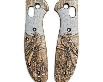 Moon Raven - Benchmade Mini Griptilian 555, 556 Knife Scales