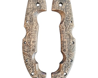 Aztec - Cold Steel Voyager Extra Large Knife Scales