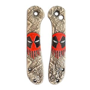 Deadpool - CIVIVI Elementum Button Lock Knife Scales