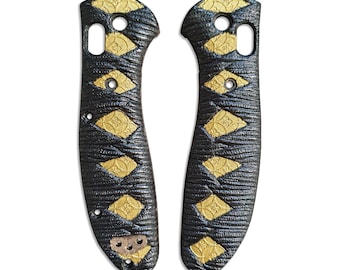 Katana Black Gold - Benchmade Griptilian 550, 551 Knife Scales