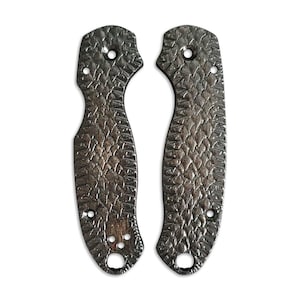 Shark Teeth Black - Spyderco Para 3 Knife Scales