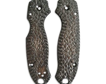 Shark Teeth Black - Spyderco Para 3 Knife Scales