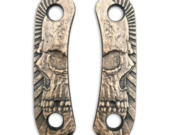 Rise Up Skull - Knafs Lander 4 Knife Scales