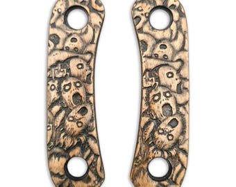 Scared Faces - Knafs Lander 4 Knife Scales
