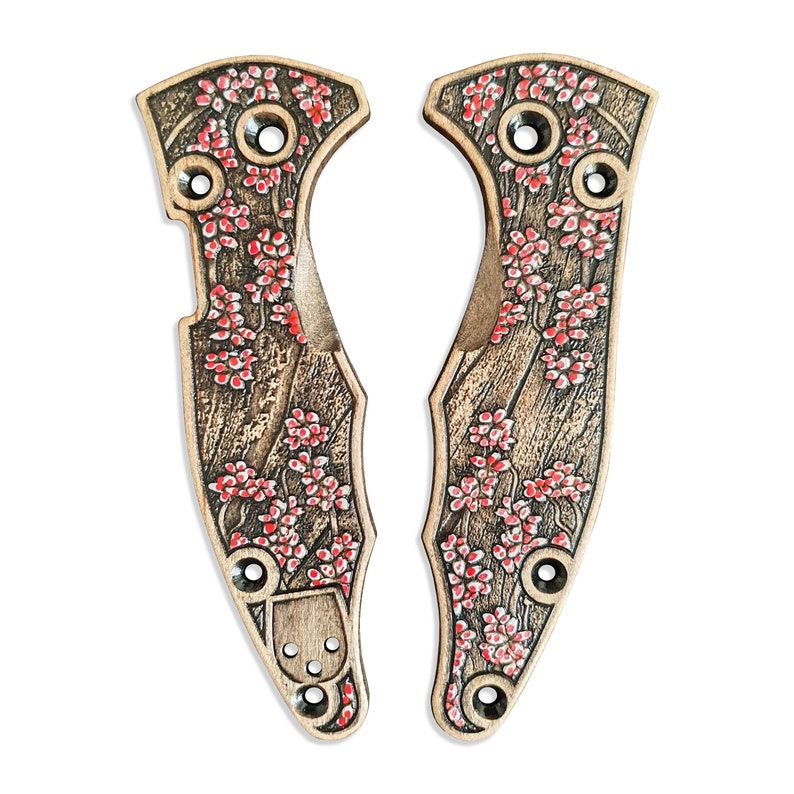 Sakura - Spyderco Yojimbo 2 Knife Scales