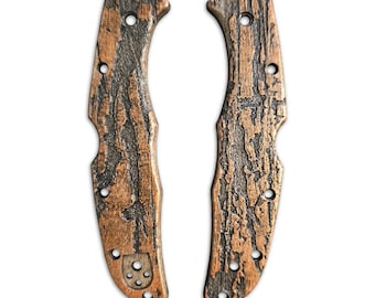 Bronce rugoso - Casquillos para cuchillos Spyderco Endura 4 y Matriarch 2