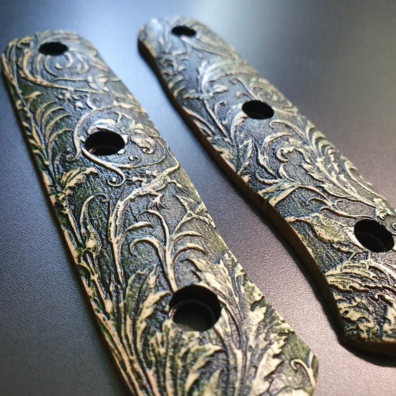 Wild Thickets Green - Fällkniven F1X Knife Scales