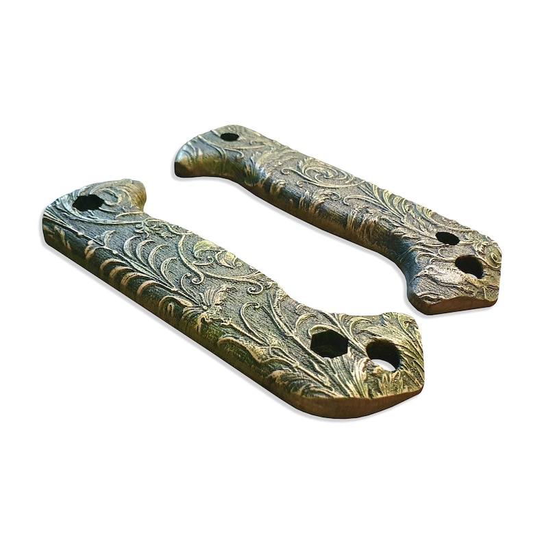 Wild Thickets Green - Ka-Bar Becker Full-Size BK2, BK7, BK9, BK22 and other Knife Scales