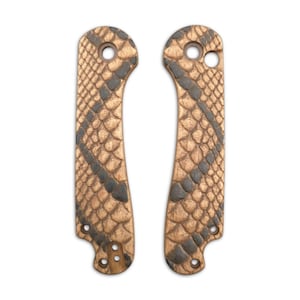 Snake Skin Rattlesnake (3166) - CIVIVI Elementum Button Lock 2 Knife Scales