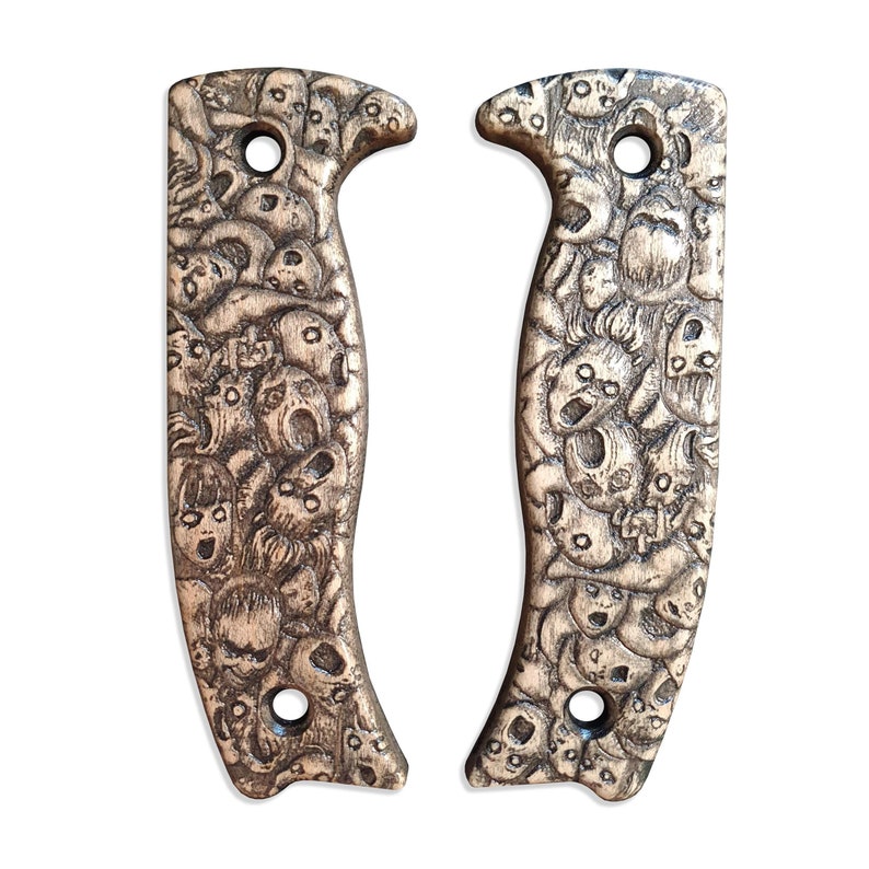 Scared Faces - ESEE Model 5, Model 6 Knife Scales