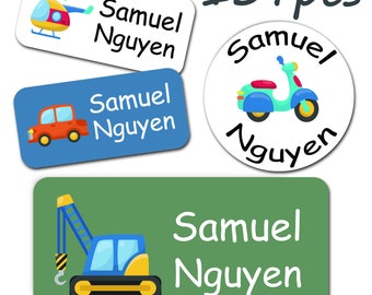 Personalized Name Labels, Non-iron Washable Stickers for Kids Clothes School Daycare Camp