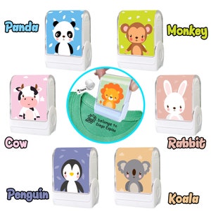 ArtifacticZoe The Name Stamp for Kids Clothes Clothing Personalized Name Stamp Custom Daycare Stickers Tag Label Preschool Nursing Home