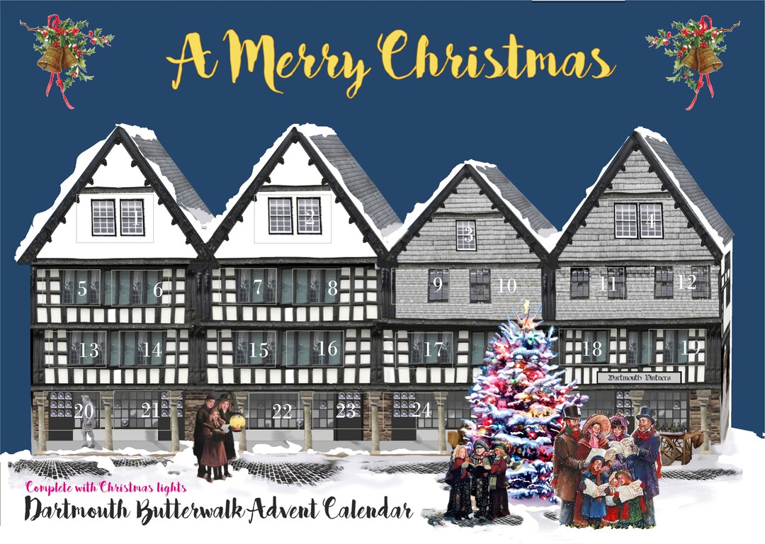 Dartmouth Christmas Advent Calendar With Real Christmas Tree Etsy