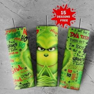 Grinch tumbler – Happy Flames & Creations