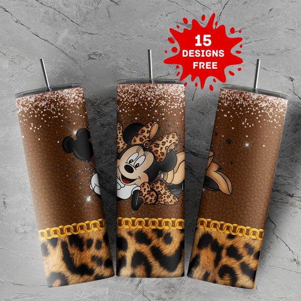 Cartoon Designer Tasche Tumbler Design | Kettenbeutel Motiv | 20oz Design | Sublimationsdesigns, Full Tumbler Wrap, digitaler Download