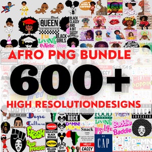 afro girl, afro kids png design bundle, 600+ files included, melanin girl, blm, black girl history, back childe, super heros designs