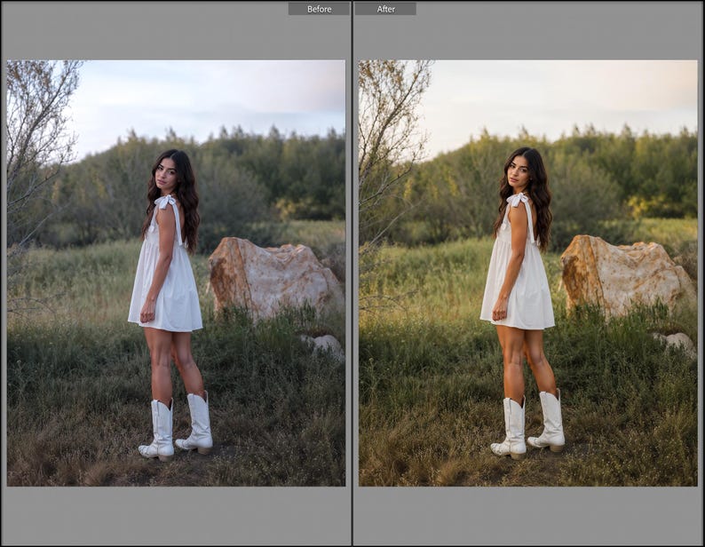 May include: A white sleeveless mini dress with tie-shoulder straps and a flared skirt, paired with white mid-calf cowboy boots. The outfit is worn in an outdoor setting with natural lighting, showcasing the clean lines and simple design of the dress.