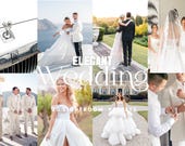20 ELEGANT WEDDING Lightroom Presets, Mobile Desktop Preset, Light Airy Preset, Bright Elegant Wedding Presets, Couple Preset Wedding Filter