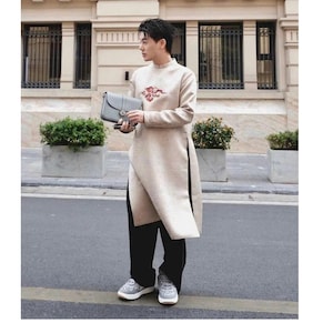 Men&#39;s traditional, innovative Ao Dai, embroidered brocade Ao Dai, Pre-make Vietnamese Traditional Ao Dai for boy men party no pant.