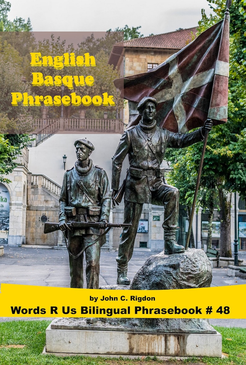 Text In Basque English / Basque Phrasebook (words R Us Bilingual Phrasebooks) - Etsy