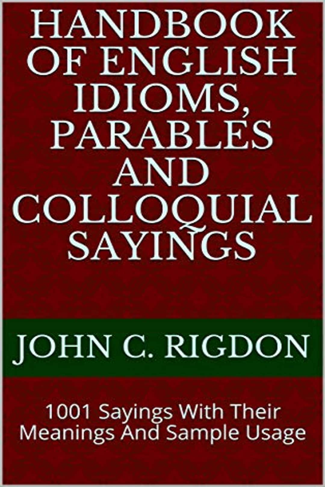 Handbook of English Idioms, Parables and Colloquial Sayings Etsy