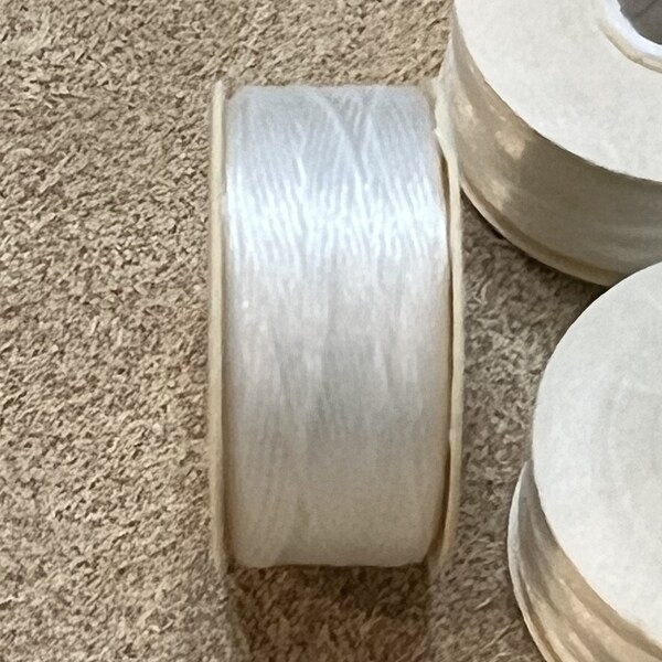 White Nymo / Size D / Beading Thread / Nylon