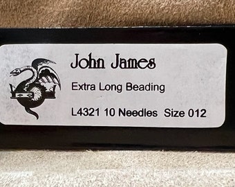 John James Extra Long Beading Needles (10 needles per package)