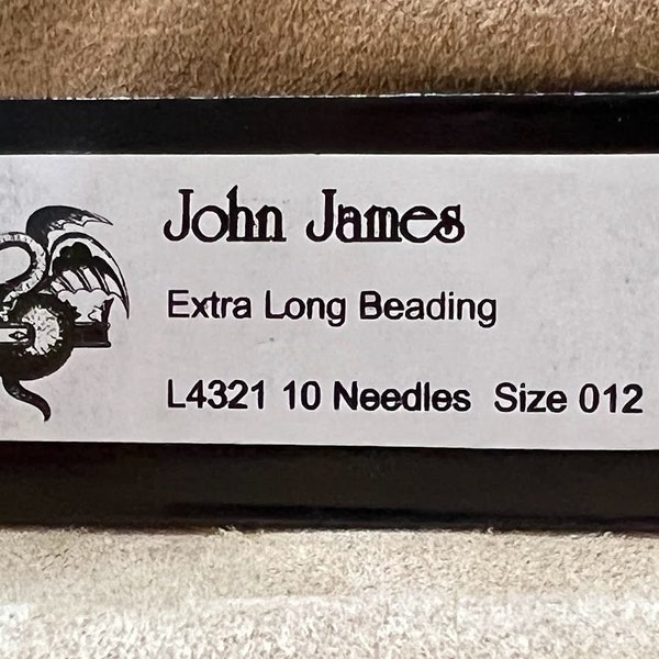 John James Extra Long Beading Needles (10 needles per package)