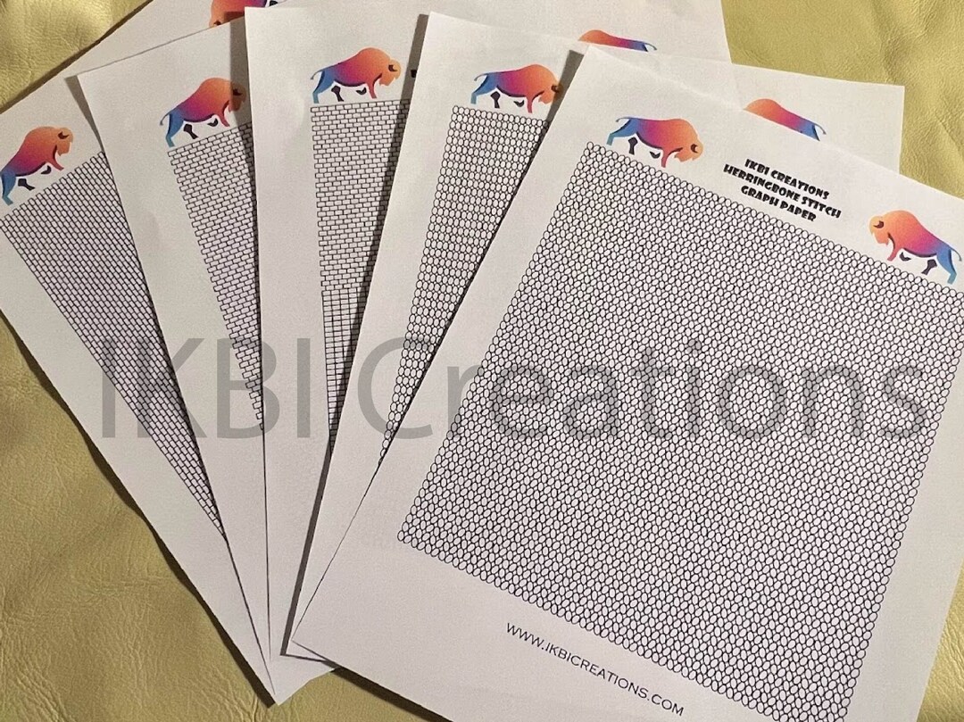 Seed Bead / Delica Bead / Graph Paper / Peyote / Brick Stitch / Loom