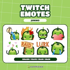 8 Cute Twitch Junimo Emotes for Discord/Stream | Bit/Sub Badges | Instant Download & Ready to Use