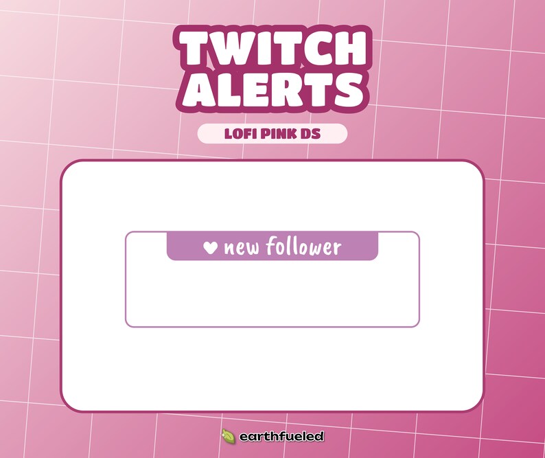 Cute Animated Lofi Pink DS Stream/twitch Alerts | Streamlabs and ...
