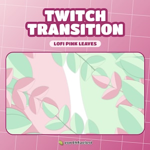 Süßer Lofi Blätter Übergang | Animierter Stream Übergang, Twitch Stinger | OBS Stinger, Übergang von Streamlabs