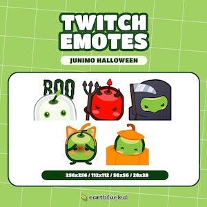 5 Cute Kawaii Twitch HALLOWEEN Junimo Emotes for Discord/Stream | Stardew Valley Inspired | Instant Download & Ready to Use