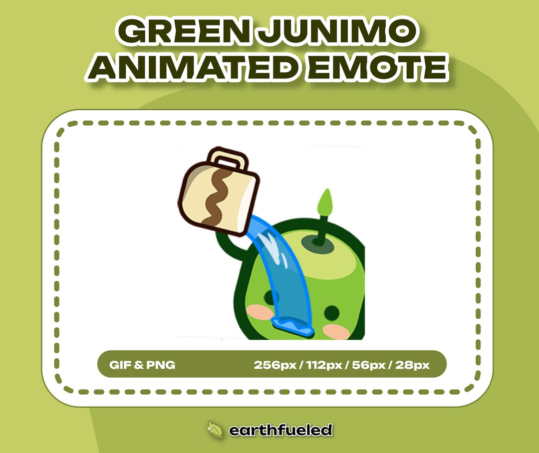 Cute Junimo Animated HYDRATE EMOTE Green Stardew Valley Emoji for ...