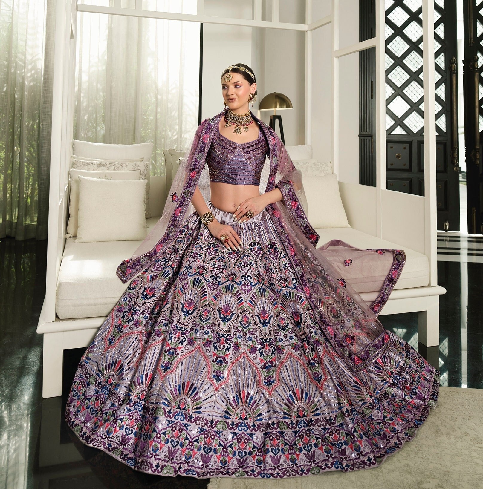 15 Beautiful Purple Lehengas that will Make You Ditch Your Traditional Red  Ones! | Bridal Look | Wedding Blog