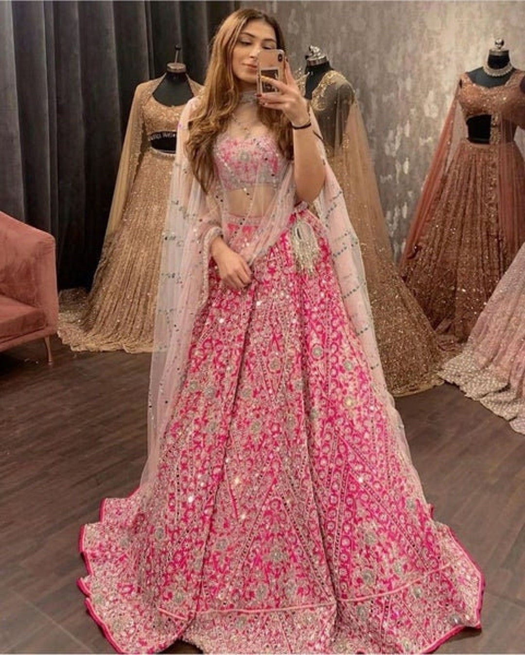 Buy DIA DESIGNER PRESENTING New Sequence Lehenga Choli With Dupatta  Bollywood Style Designer Ready to Wear for Women for Wedding, Party lehenga.  at