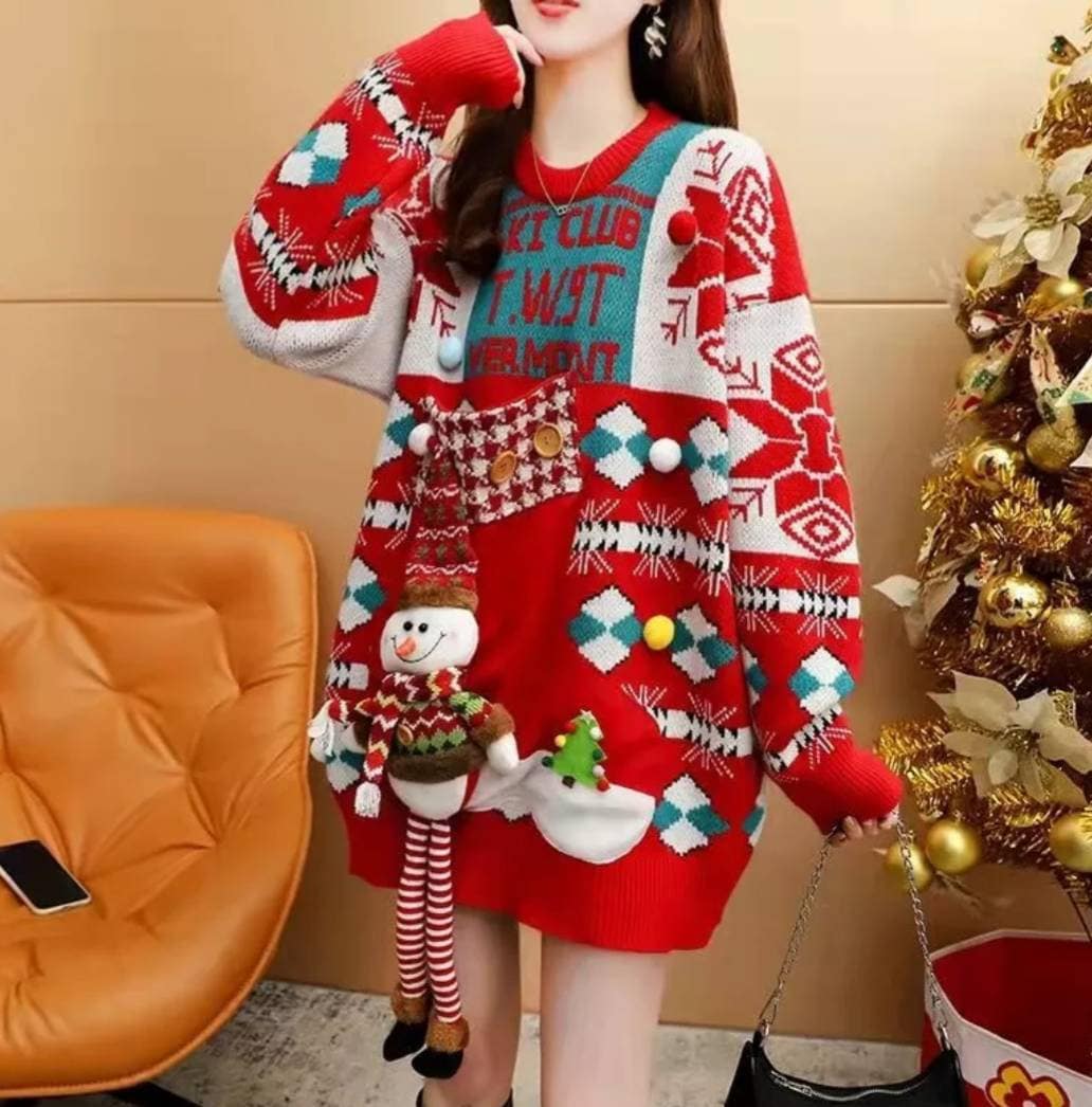 Oversized Christmas Sweater - Etsy UK