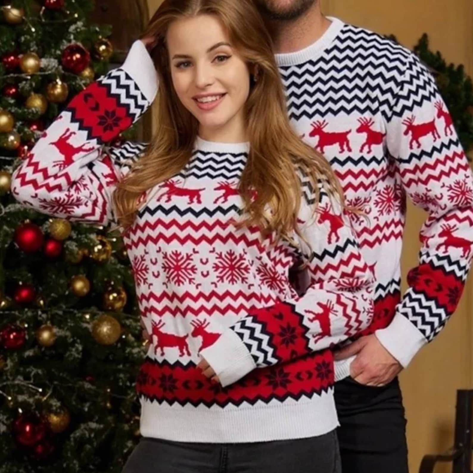 Matching Christmas sweaters