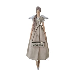 Cozy Rustic Angel: Handmade Tilda Doll, Home Decor, Spain