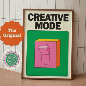 ORIGINAL Creative Mode Wall Print Trendy Wall Art Retro Wall Art Colorful Poster Office Wall Decor Digital Download Large Printable Wall Art