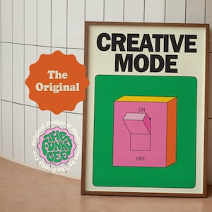 ORIGINAL Creative Mode Wall Print Trendy Wall Art Retro Wall Art Colorful Poster Office Wall Decor Digital Download Large Printable Wall Art