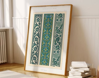 Abstract Arabic Print, Islamic Wall Art, Islamic Decor, Arabic Decor, Middle Eastern Art, Middle Eastern Decor, Mughal Wall Art, Arab Gift