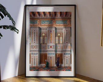 Persian Arabic Print, Islamic Wall Art, Islamic Decor, Arabic Decor, Middle Eastern Art, Middle Eastern Decor, Mughal Wall Art, Arab Gift